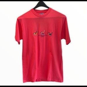 NWT VTG 90s Hawaii Lifestyles T-Shirt Cat  Design